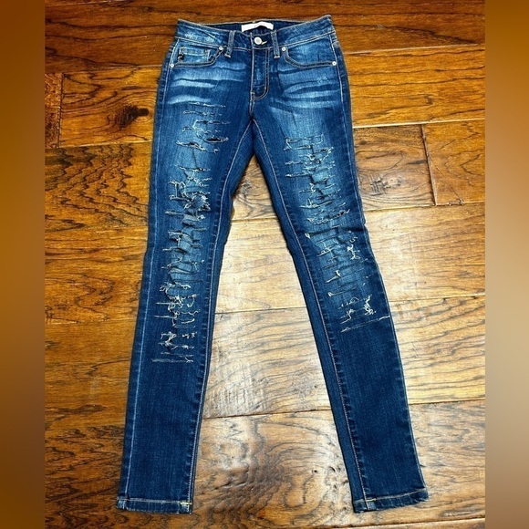 Kancan distressed skinny jeans - Picture 2 of 4